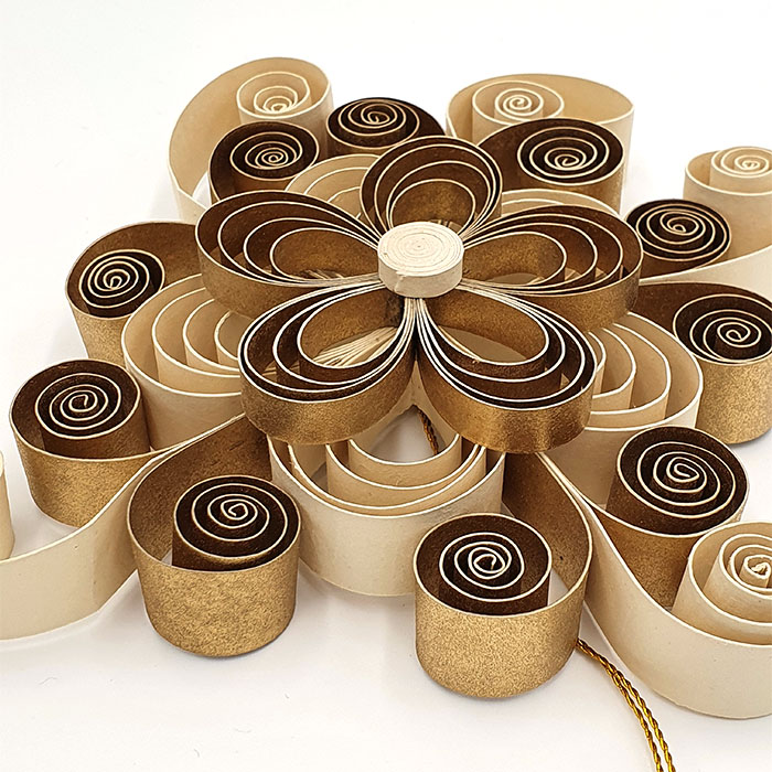 Big flower decoration in box