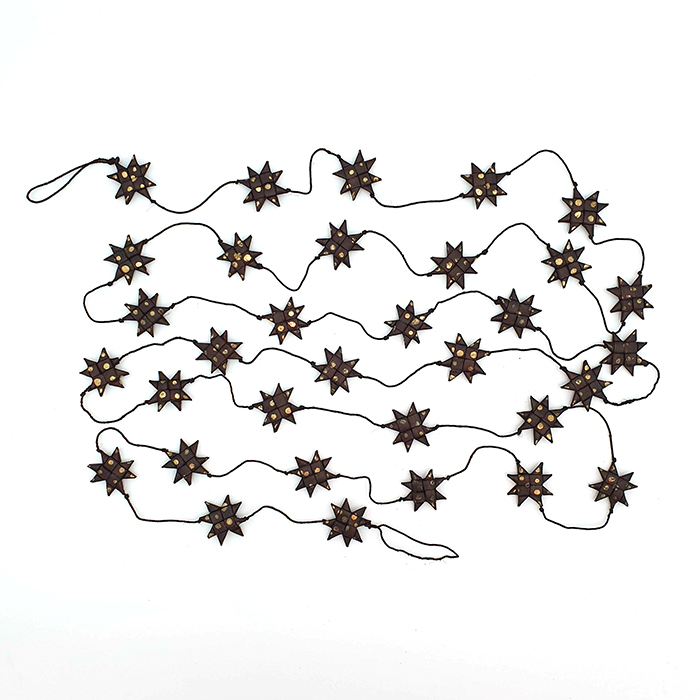 Star garland dark/gold in AN box 270cm