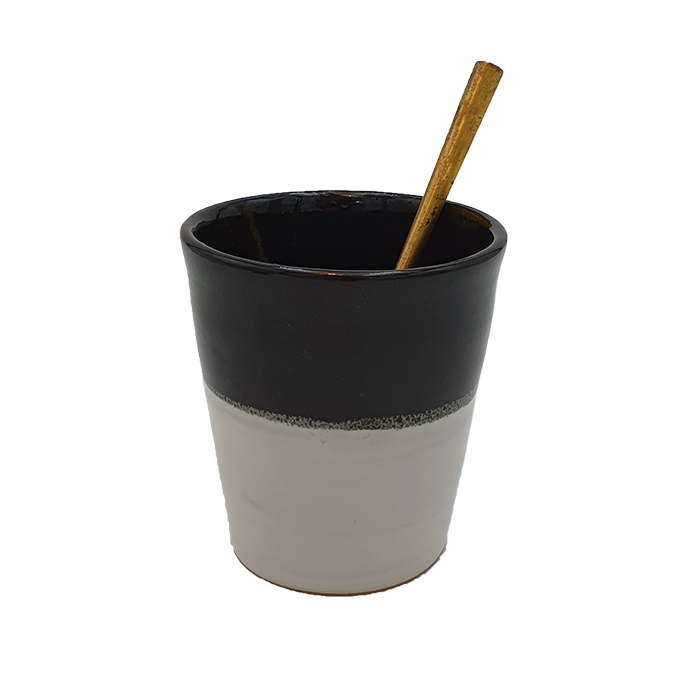 Mug 2-tone black and white