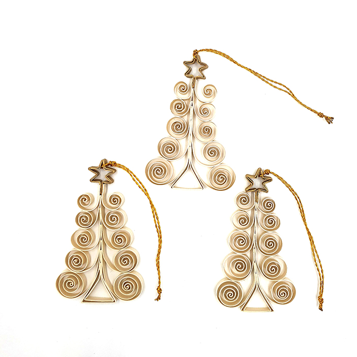 X-mas tree Curly S/3 natural in box